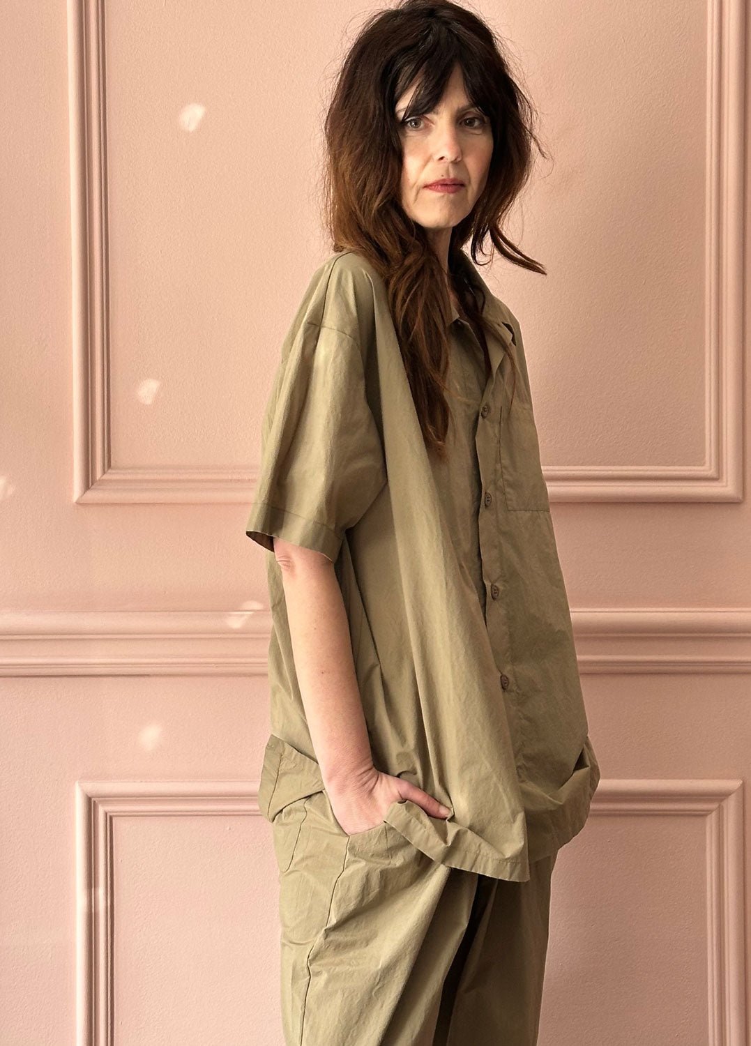 MANUELLE GUIBAL - Big Shirt Kora in GOLD
