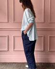 MANUELLE GUIBAL - Big Shirt Wigwi in Chlorash Blue