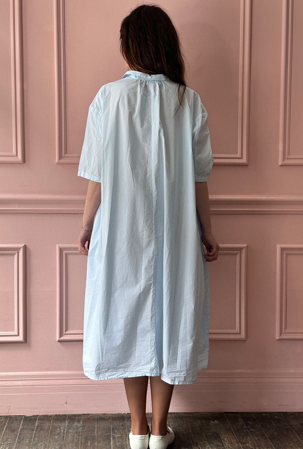 MANUELLE GUIBAL - Dress WigWi in Chlorash Blue