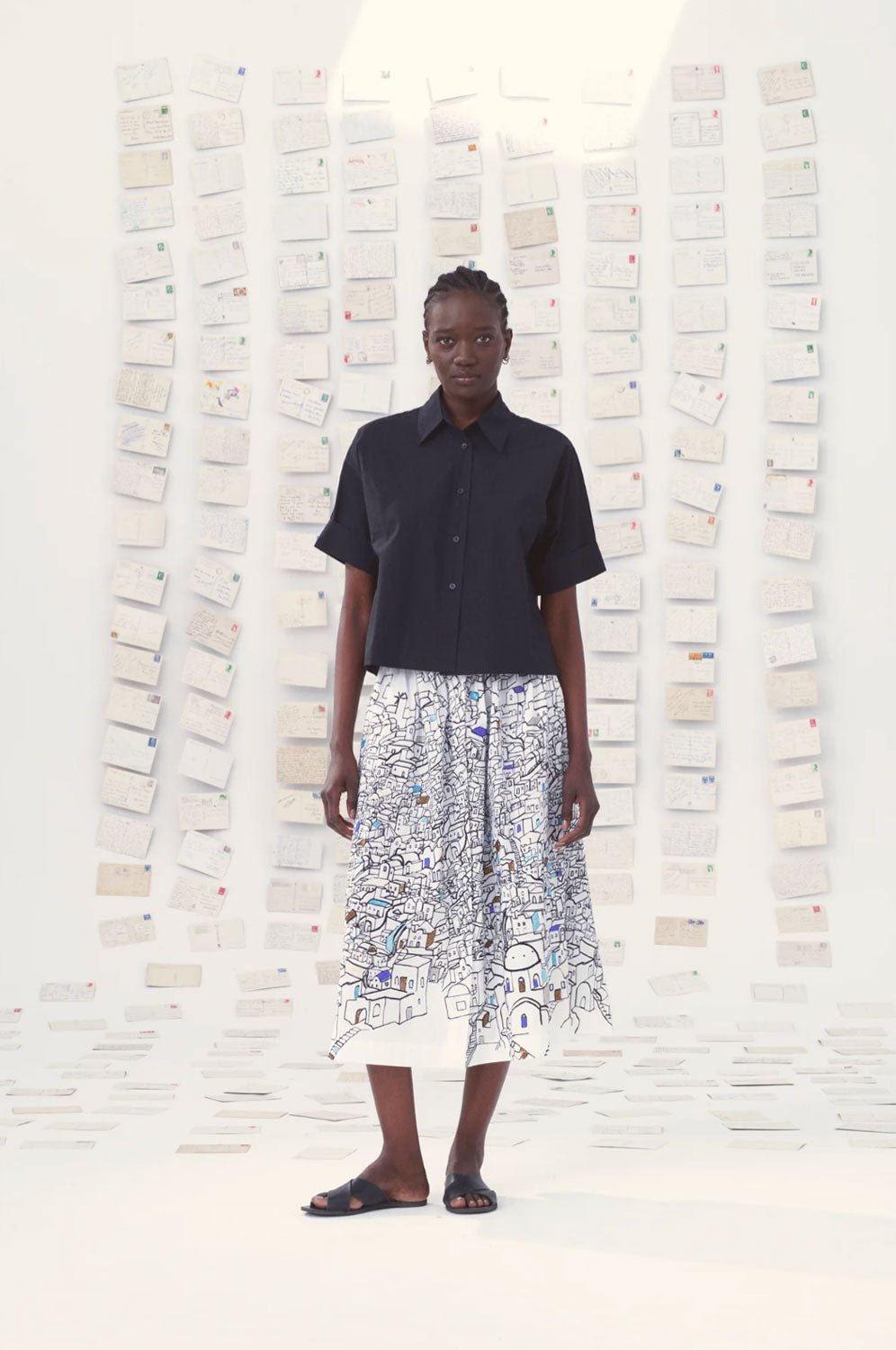 MII COLLECTION  -  Cyclades Skirt in Lime White