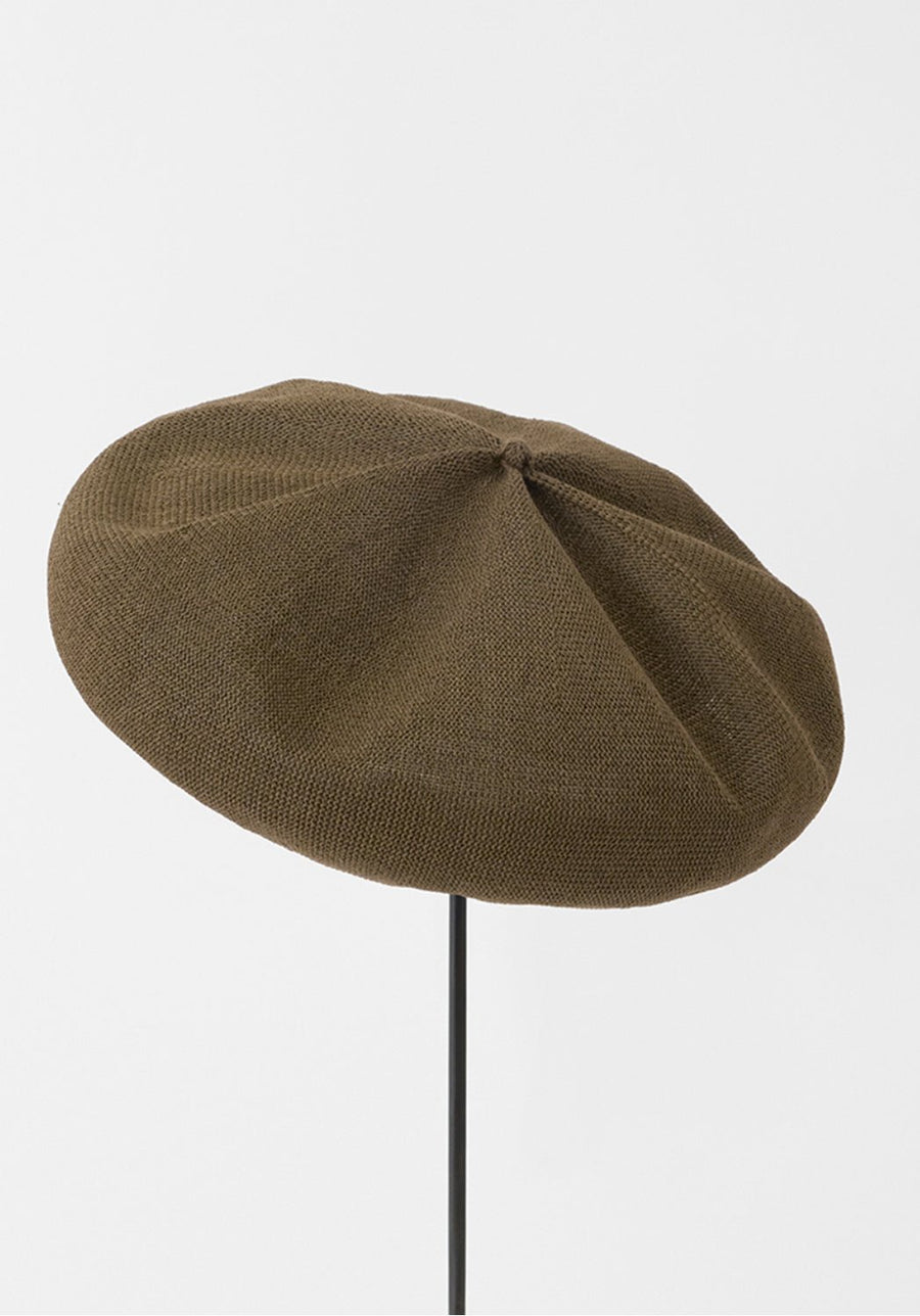 MATURE HA - Beret Top Gather Big in Silk