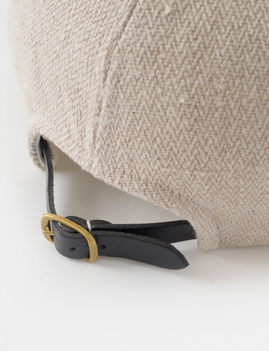 MATURE HA - Unisex Linen Baseball Cap in Natural