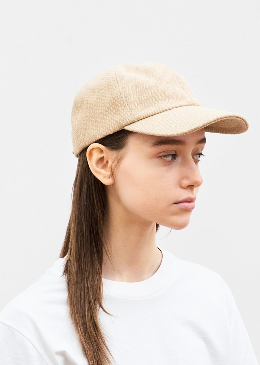 MATURE HA - Unisex Silk Baseball Cap in Sand