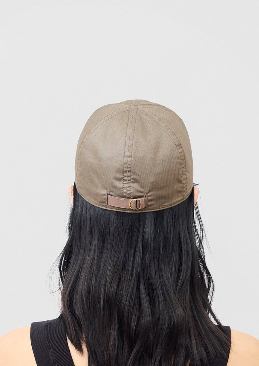 MATURE HA - Unisex Rip-Stop Cap in Ash Brown/Gold