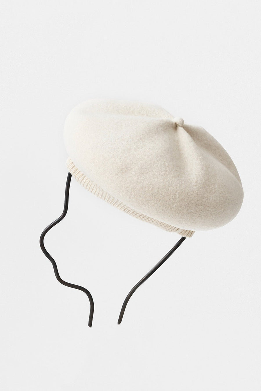 MATURE HA - Beret Top Gather Rib