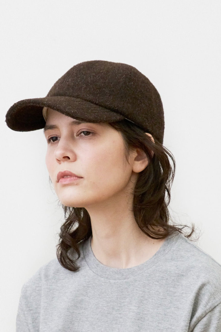 MATURE HA - Welsh Wool Cap in Dark Brown