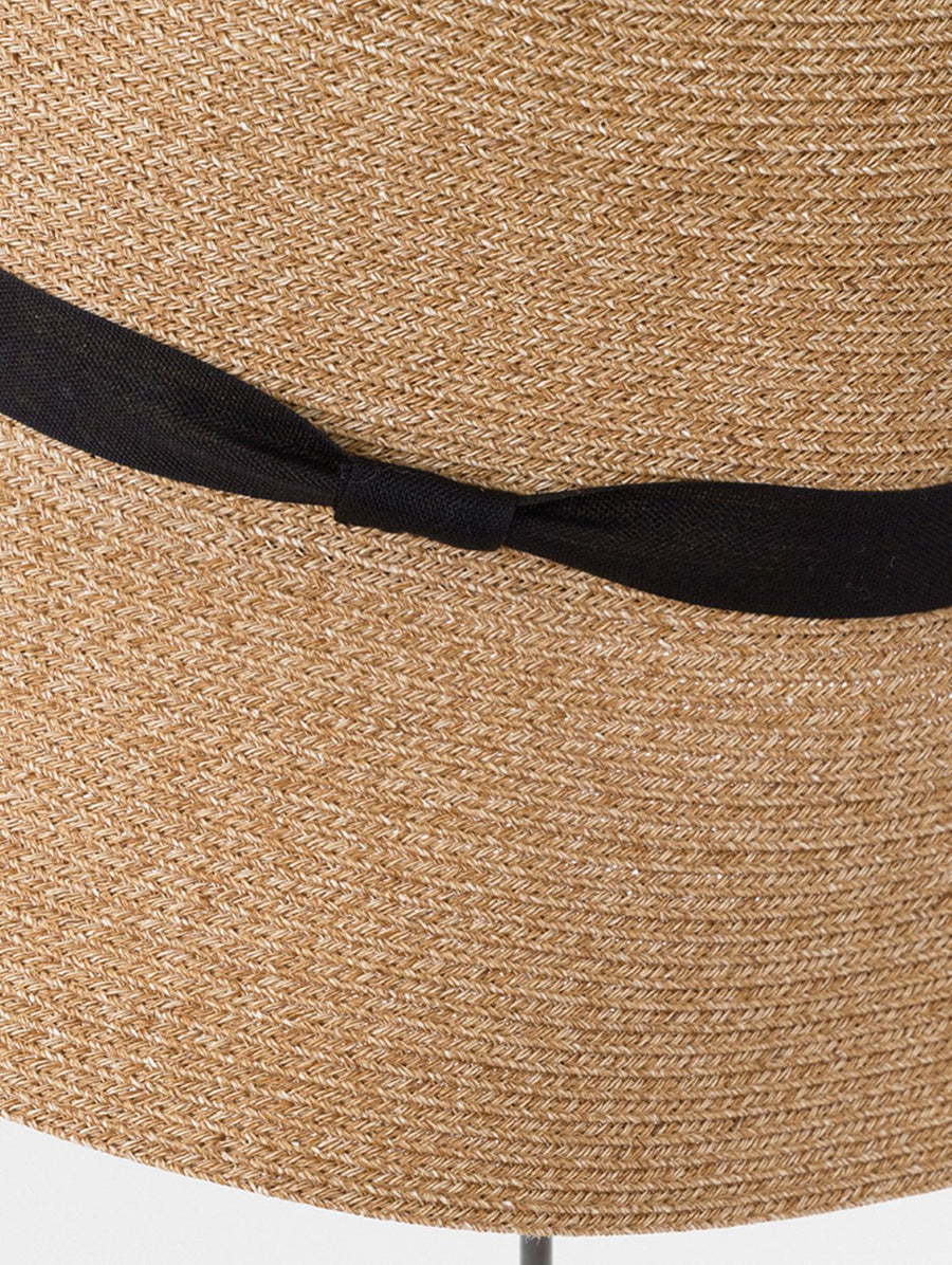MATURE HA - Conifer Paper Braid Hat Mix Brown and Black