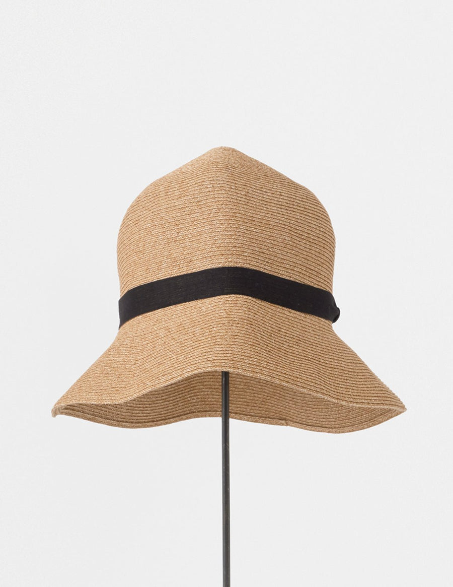 MATURE HA - Conifer Paper Braid Hat Mix Brown and Black