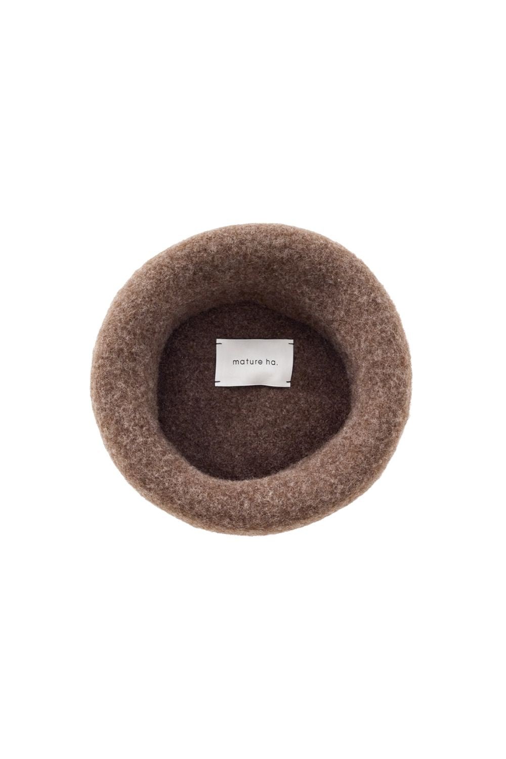 MATURE HA - Beret in Dark Brown Merino