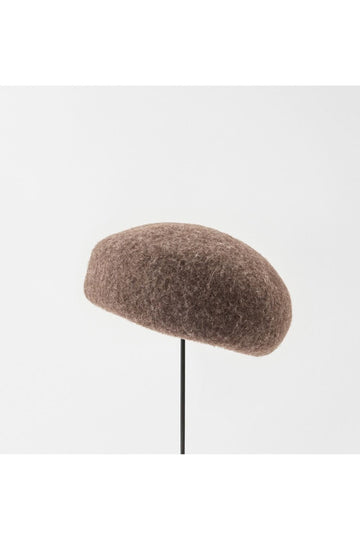 MATURE HA - Beret in Dark Brown Merino