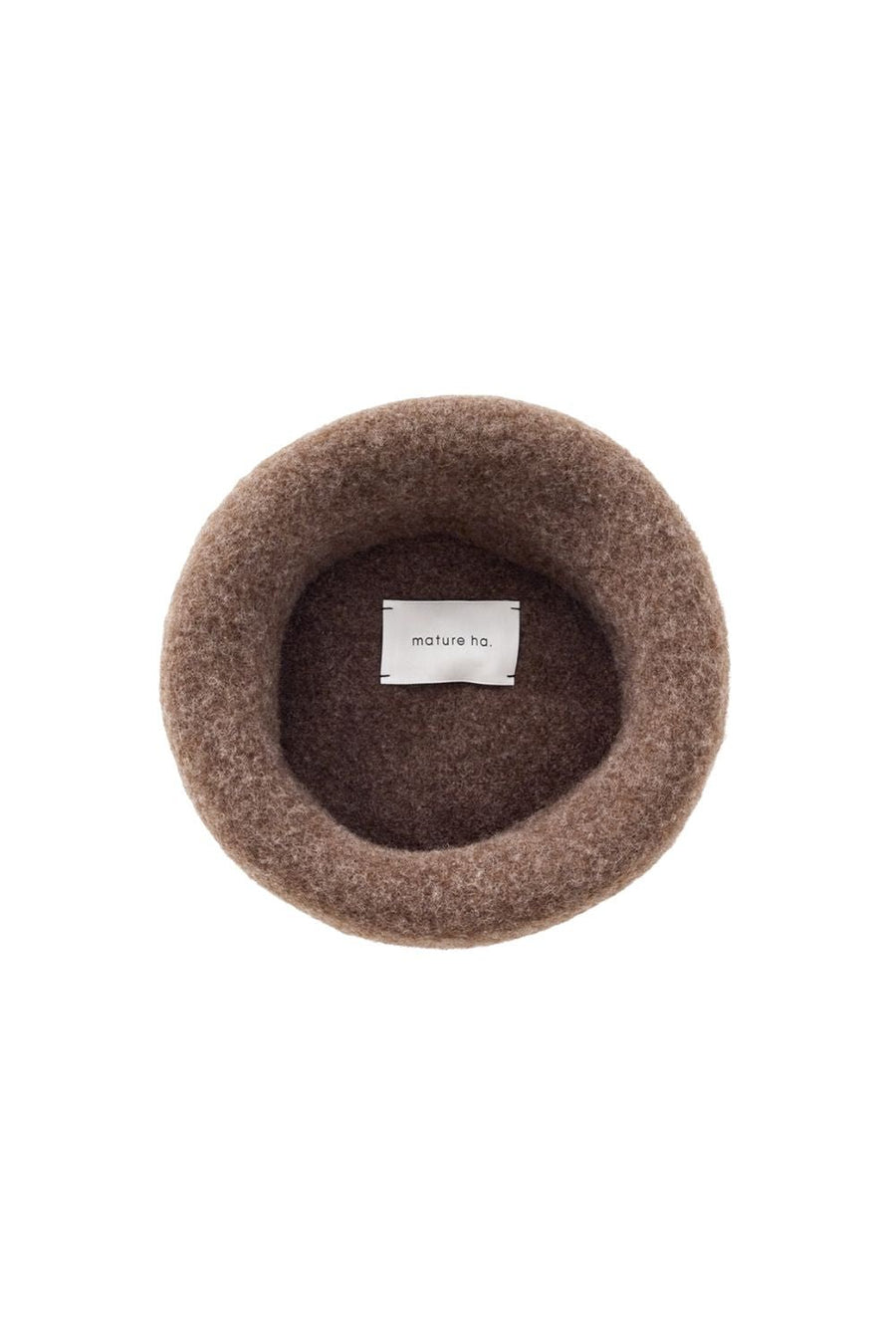 MATURE HA - Beret in Dark Brown Merino