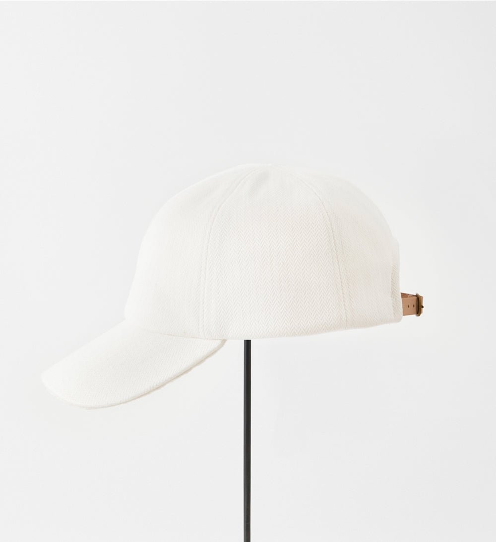 MATURE HA - Herringbone Cap in White
