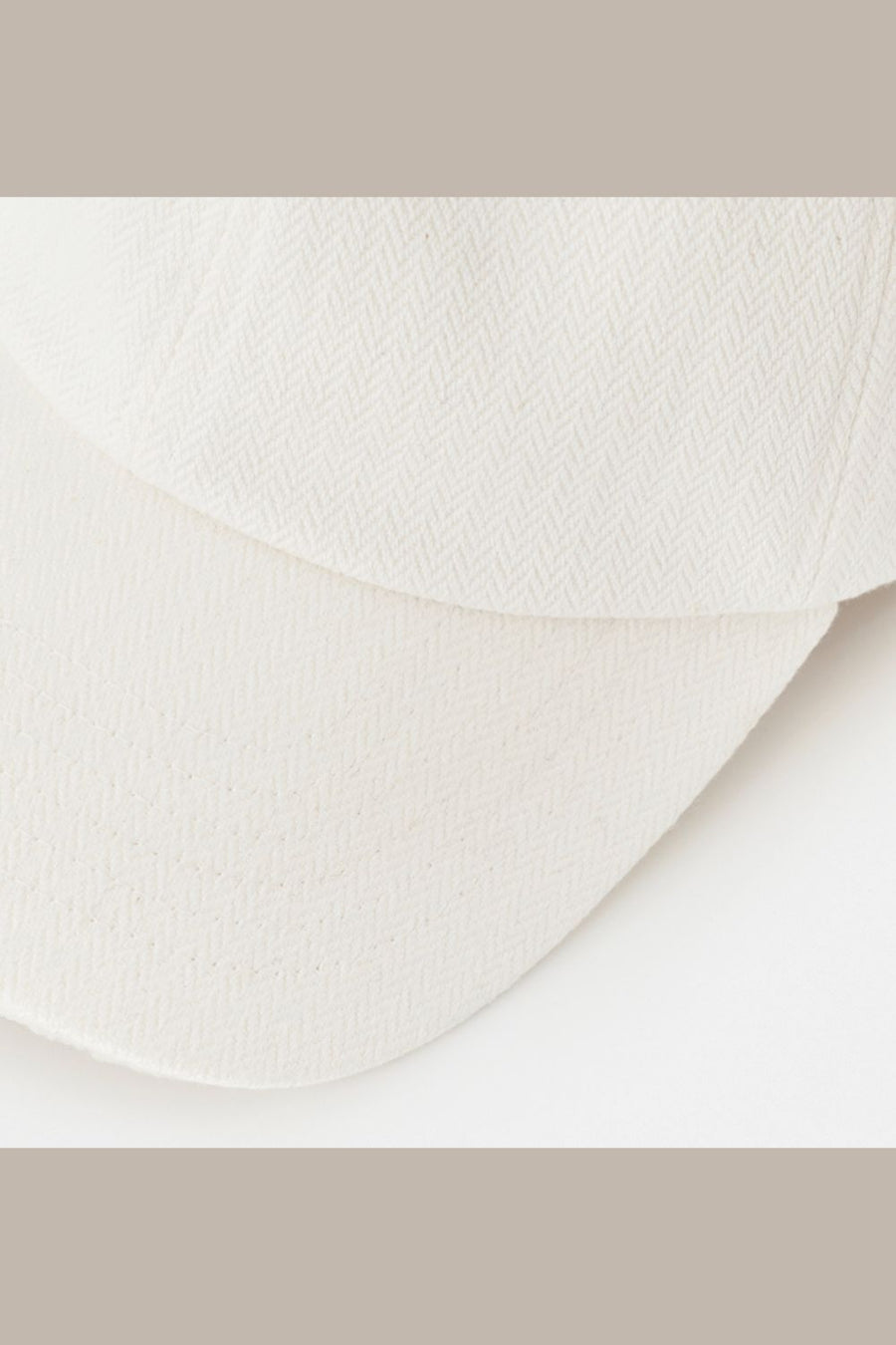MATURE HA - Herringbone Cap in White