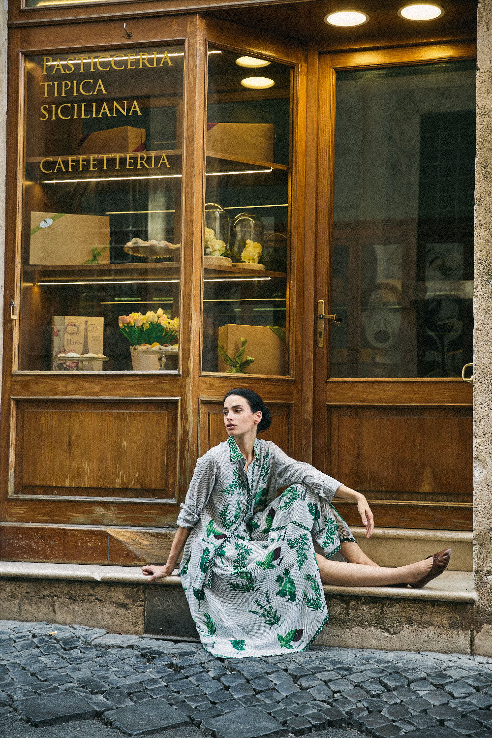 MII COLLECTION - ASSIA POTAGER SHIRT in GREEN