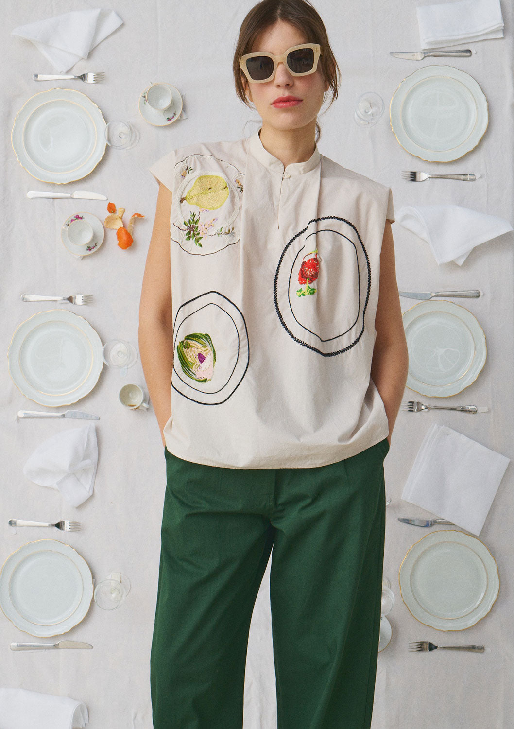 MII COLLECTION - ANNE SHIRT in MASTIC