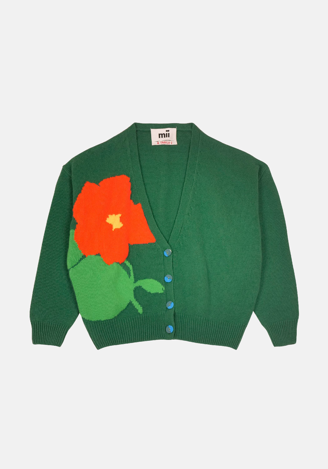 MII COLLECTION - BELLA POTAGER CARDIGAN in GREEN