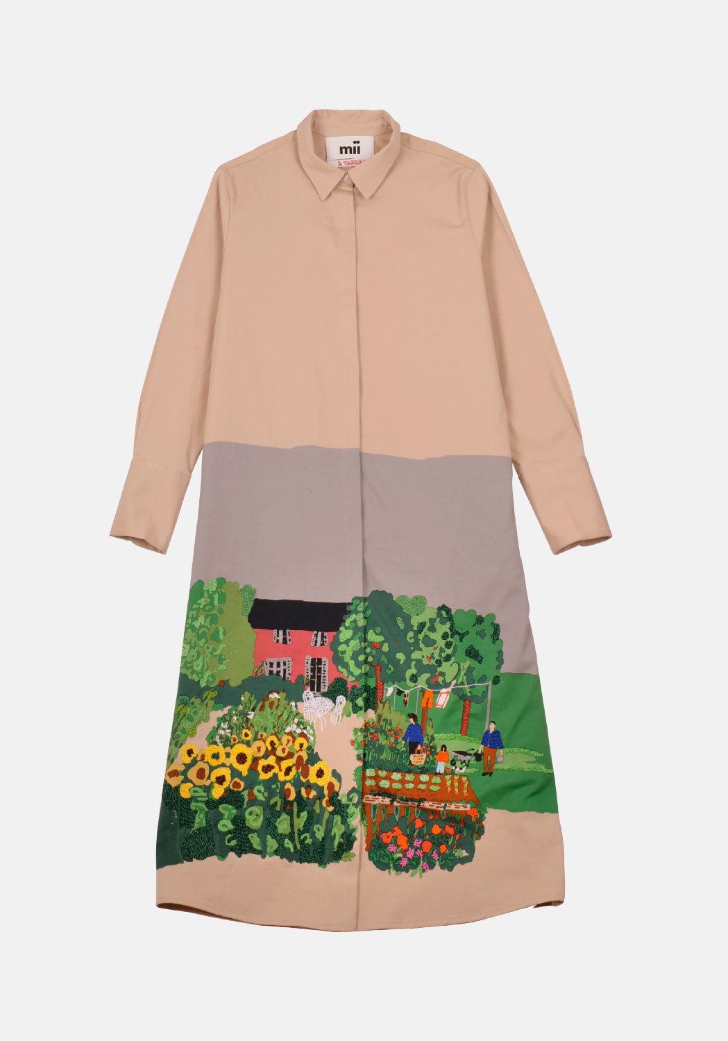MII COLLECTION - LUCE POTAGER DRESS in TAN