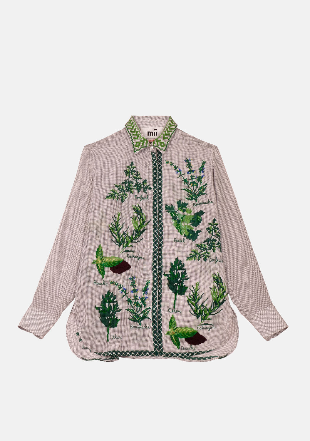 MII COLLECTION - ASSIA POTAGER SHIRT in GREEN