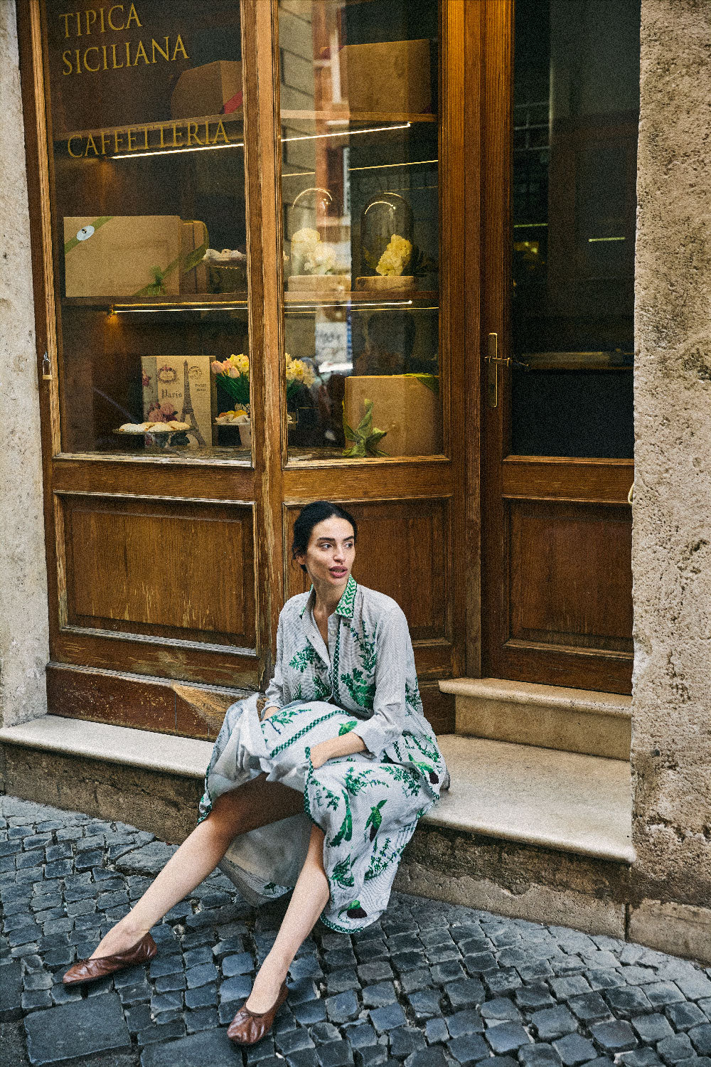 MII COLLECTION - ASSIA POTAGER SHIRT in GREEN