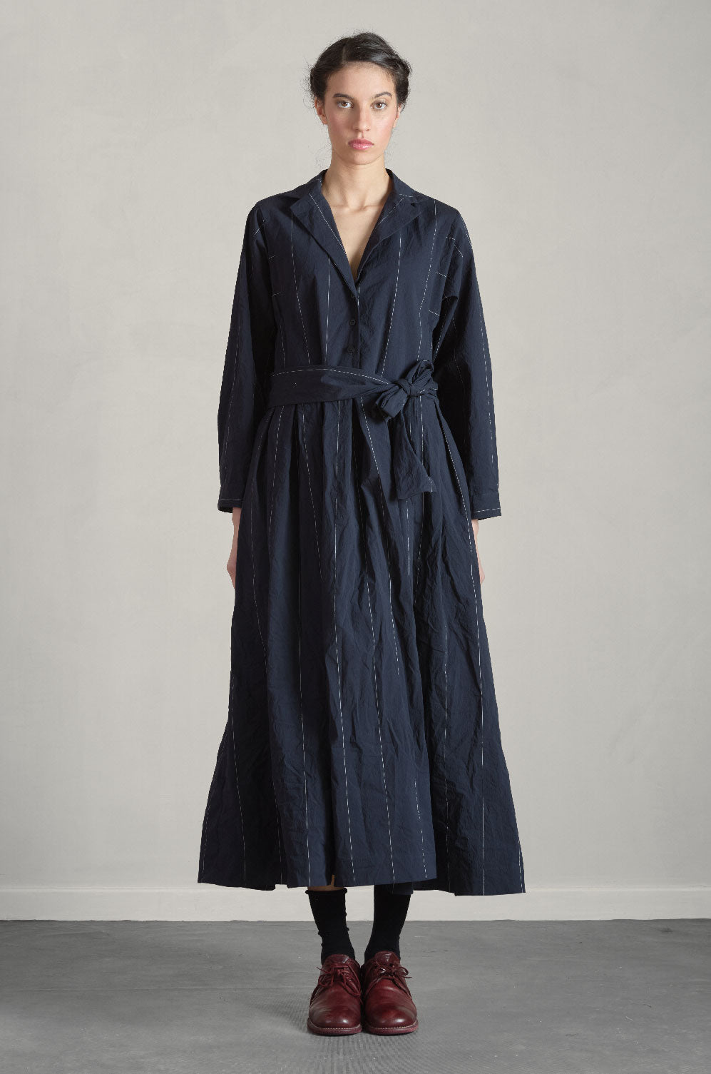 BERGFABEL - MINA Dress in Navy Stripe