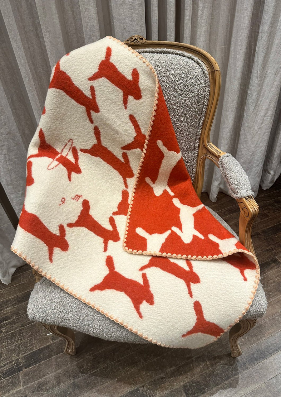 MINA PERHONEN - RUN RUN RUN Blanket in Scarlet