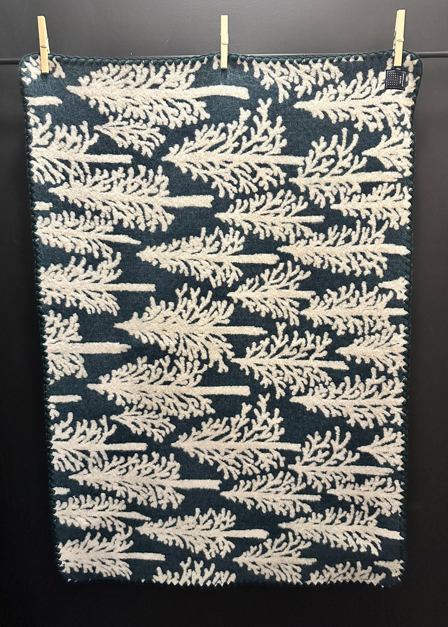 MINA PERHONEN - METSA Blanket in Blue/Green