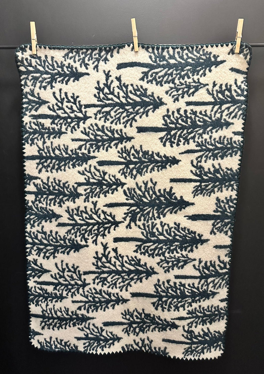 MINA PERHONEN - METSA Blanket in Blue/Green