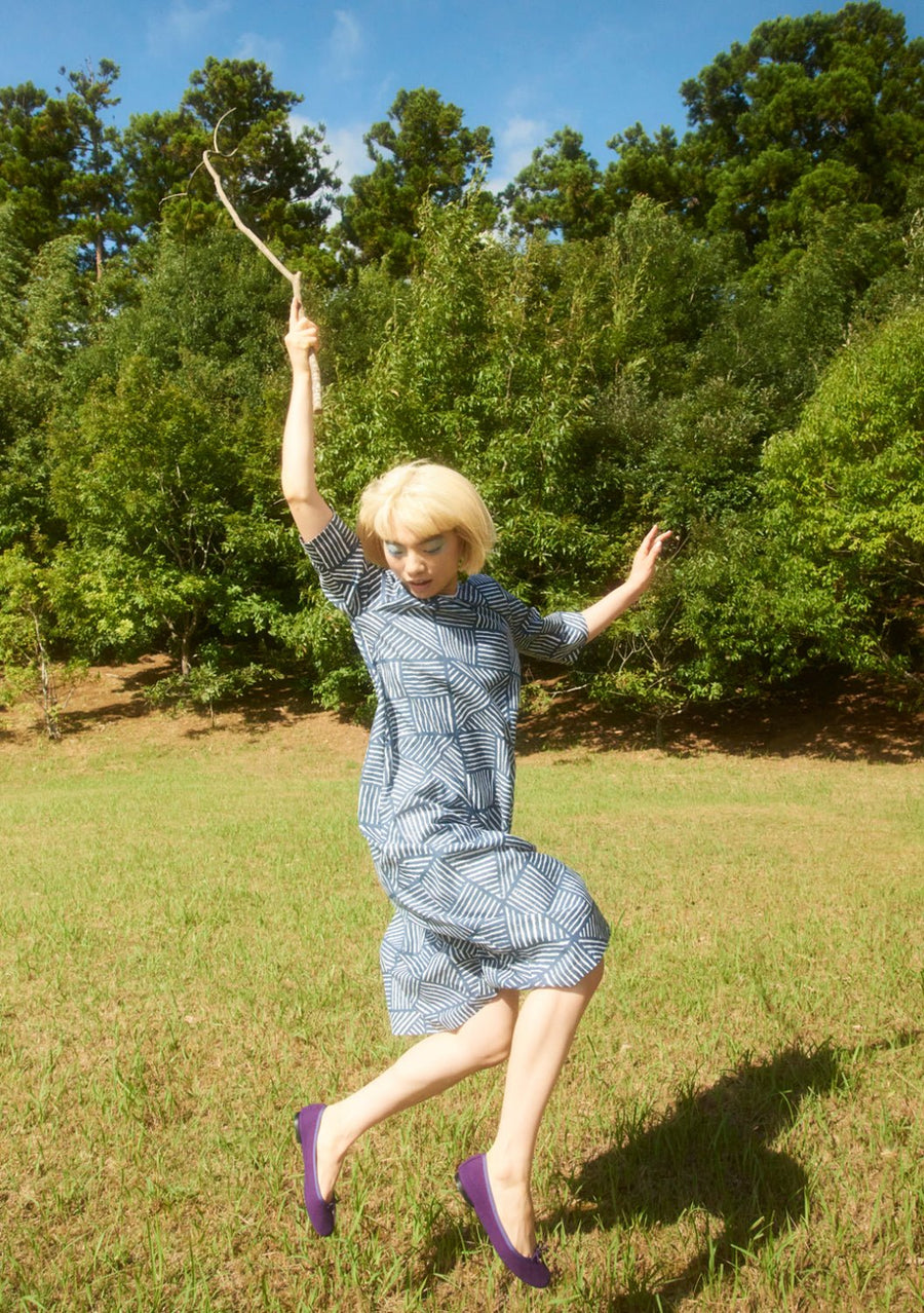 MINA PERHONEN - PANIER Dress in Navy