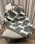MINA PERHONEN - RUN RUN RUN Blanket in Grey