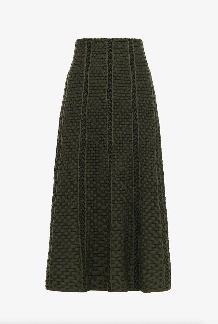 MOLLI - ALABAMA Skirt in Khaki-Deep Black
