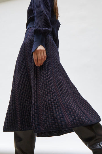 MOLLI - ALABAMA Skirt in Midnight/Plum