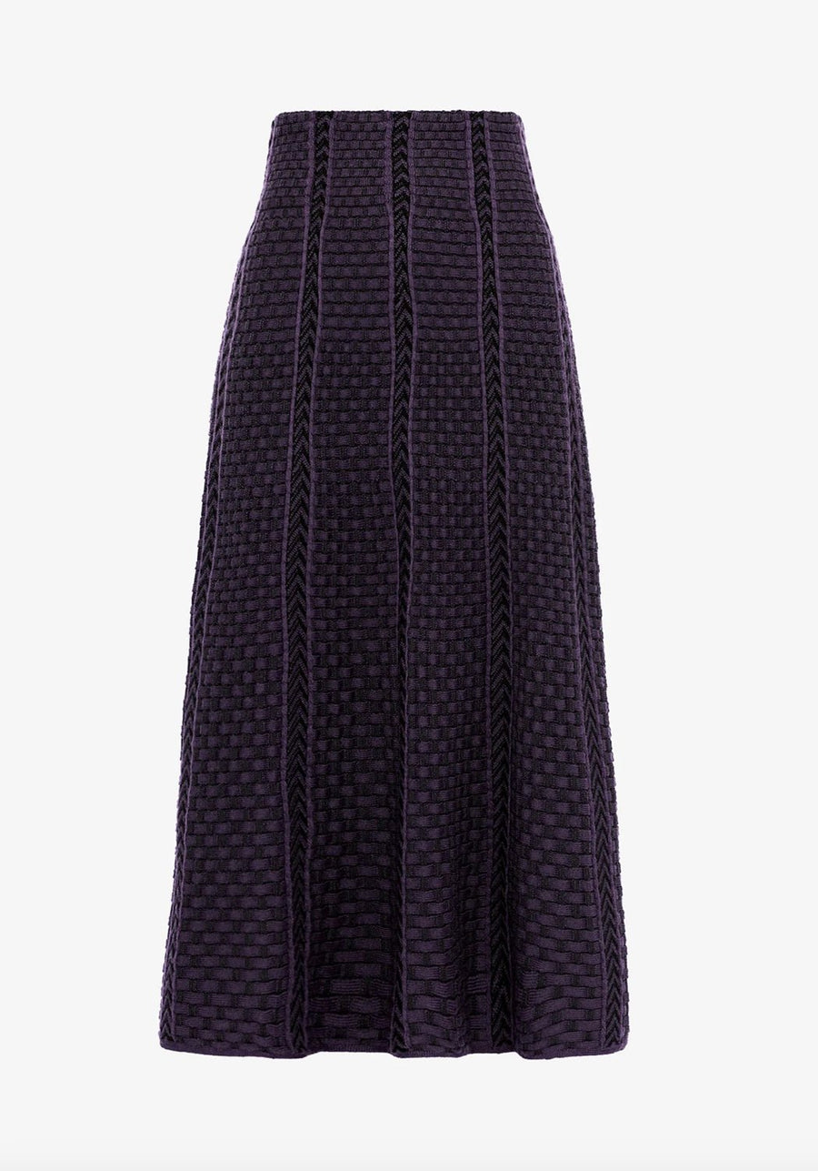 MOLLI - ALABAMA Skirt in Midnight/Plum