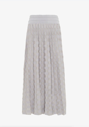 MOLLI - Delicate Skirt in Pearl Grey