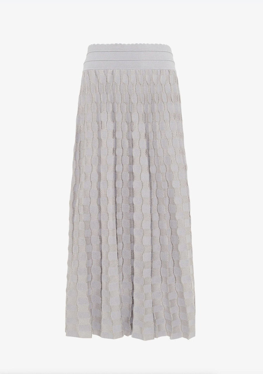 MOLLI - Delicate Skirt in Pearl Grey