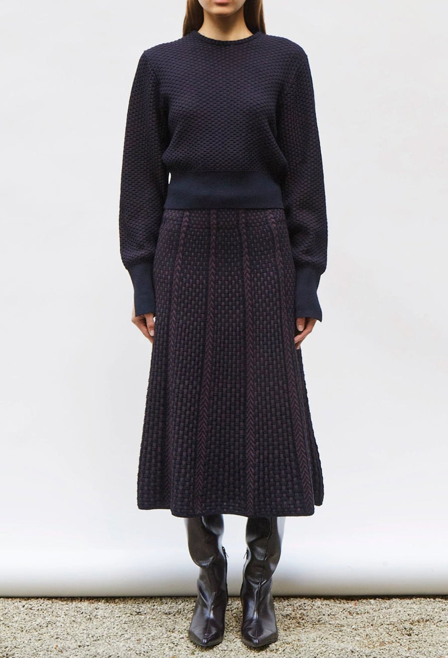 MOLLI - Dakota Pullover in Midnight-Plum