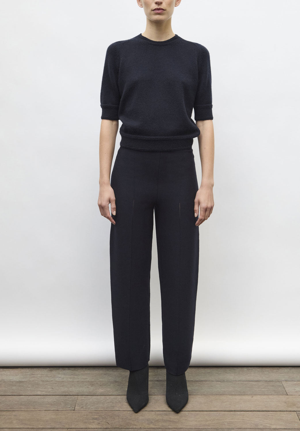 MOLLI - Ecume Cashmere Blend Crew Neck Sweater in Midnight Blue