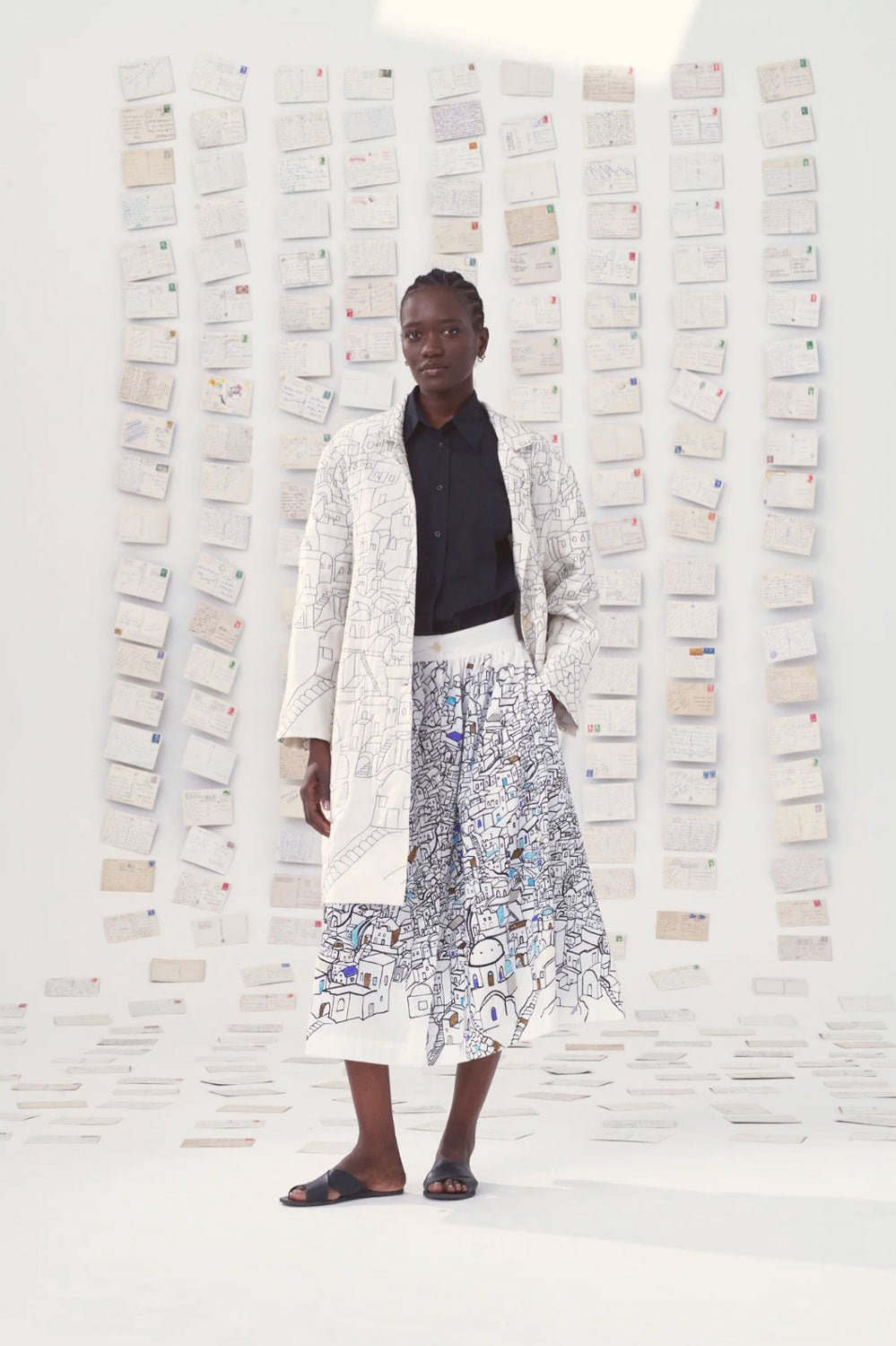 MII COLLECTION  -  Cyclades Skirt in Lime White