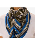INOUI EDITIONS - NEPTUNE 100 Square Scarf in Khaki