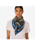 INOUI EDITIONS - NEPTUNE 100 Square Scarf in Khaki