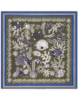 INOUI EDITIONS - NEPTUNE 100 Square Scarf in Khaki