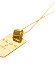 FLORENTIS - Slow is Sexy Talisman Necklace in 18K Gold Vermeil