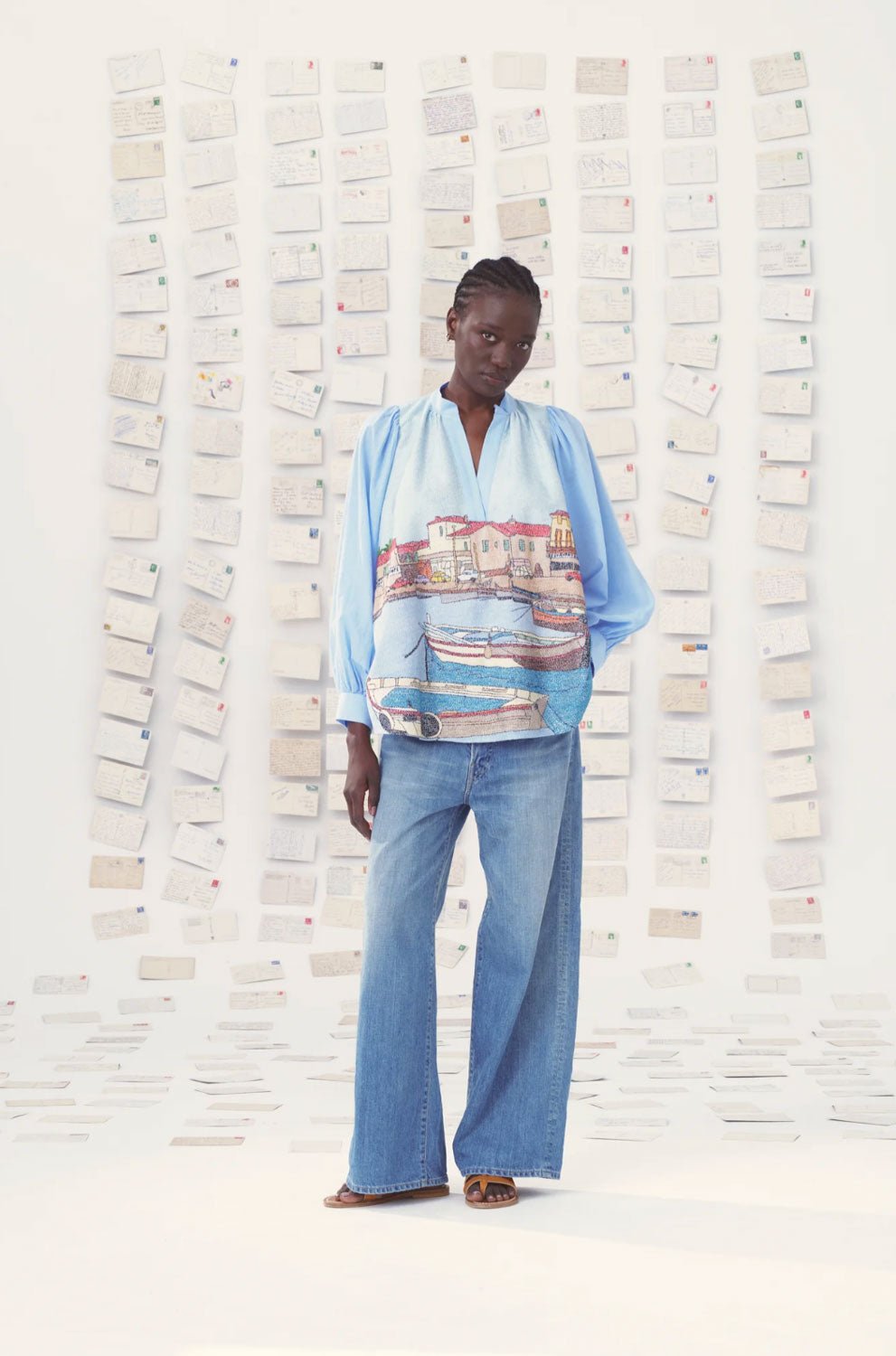 Mii COLLECTION  -  Shirt Provence Shirt in Sky Blue