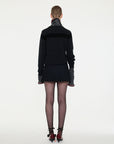 LA FETICHE - OSSIE GRAPHIC YOKE SWEATER in GREY/BLACK