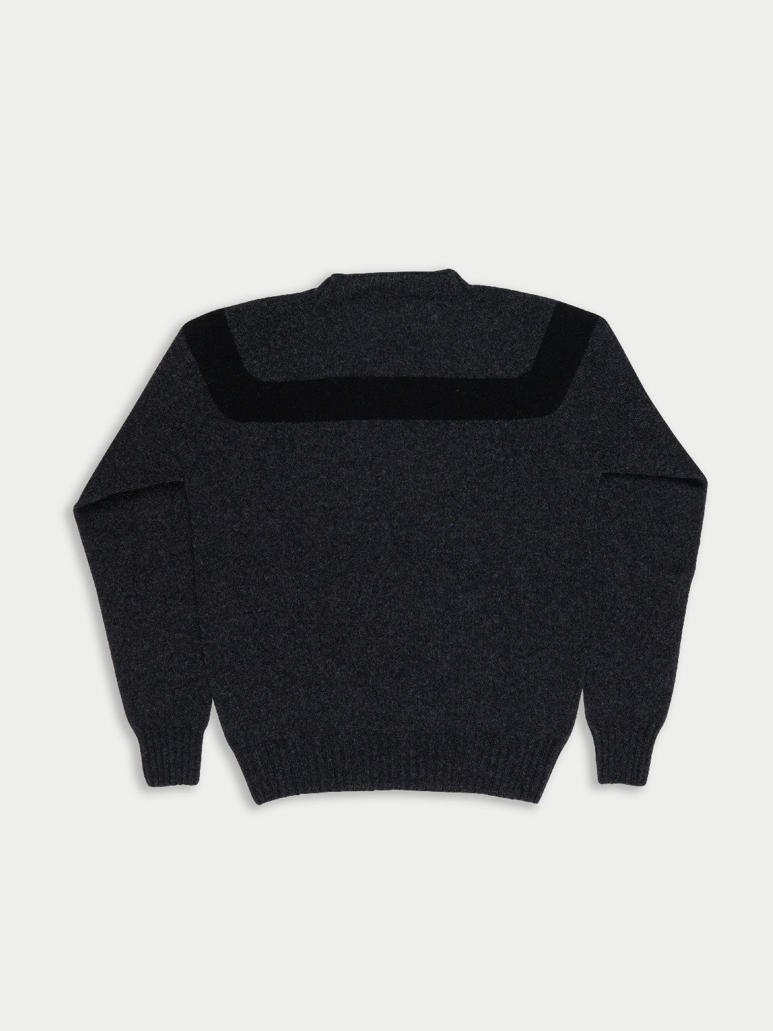 LA FETICHE - OSSIE GRAPHIC YOKE SWEATER in GREY/BLACK