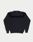 LA FETICHE - OSSIE GRAPHIC YOKE SWEATER in GREY/BLACK