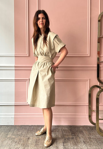 LES PRAIRIES DE PARIS - Robe Jackot in Khaki