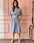 LES PRAIRIES DE PARIS - Robe Jackot in Blue Roma Stripe