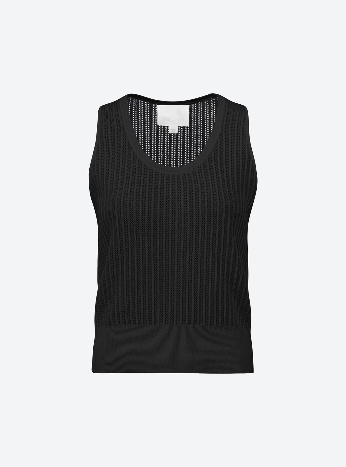 MOLLI - ETE Knitted Tank Top in Deep Black