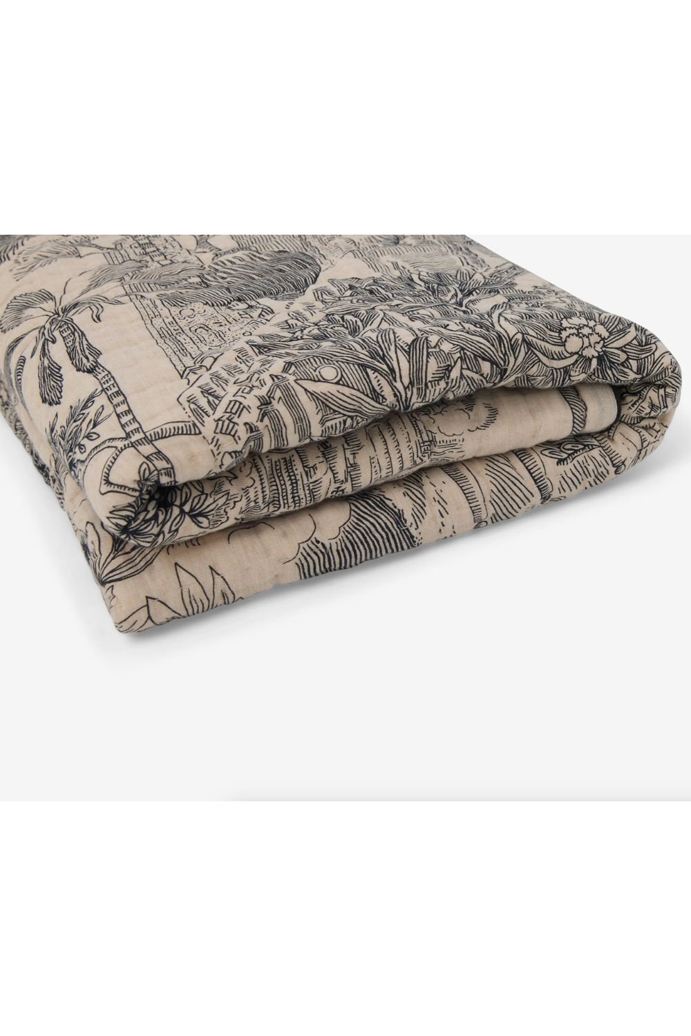 INOUI EDITIONS - PIRANESI Quilt in Beige/Black