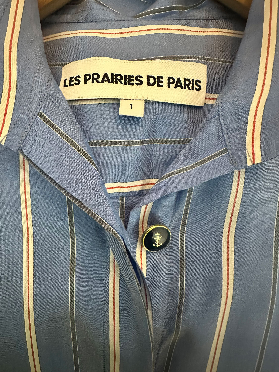 LES PRAIRIES DE PARIS - Silk Chemise PRUNE in Ciel
